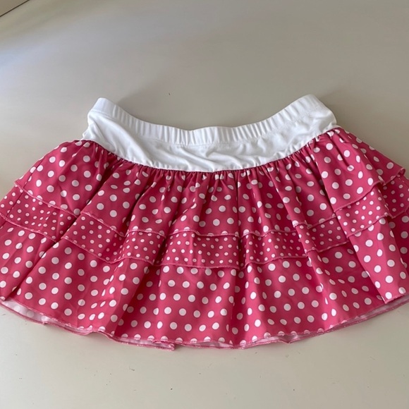 Edikted Dresses & Skirts - Edikted Pink Polka Dot Ruffle Skirt